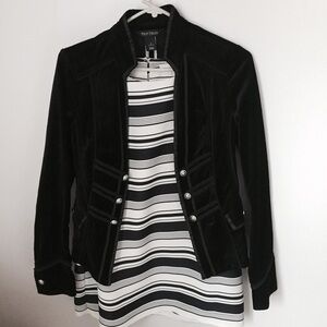 White House Black Market velvet blazer